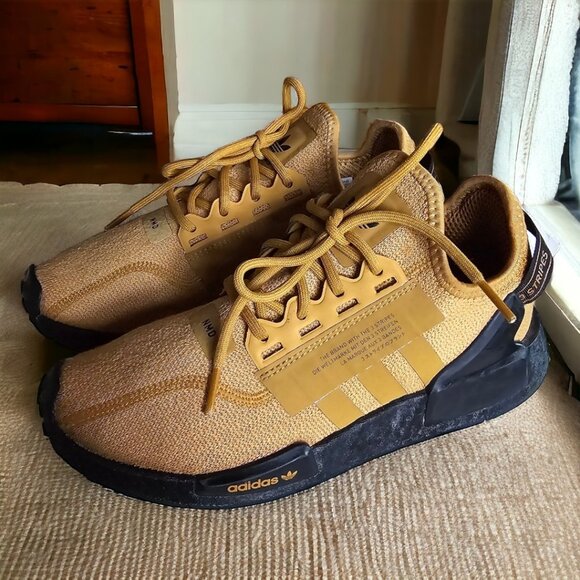 ADIDAS NMD R1 V2 Royal Gold Size 6.5 Womans/5 Youth - Picture 1 of 10